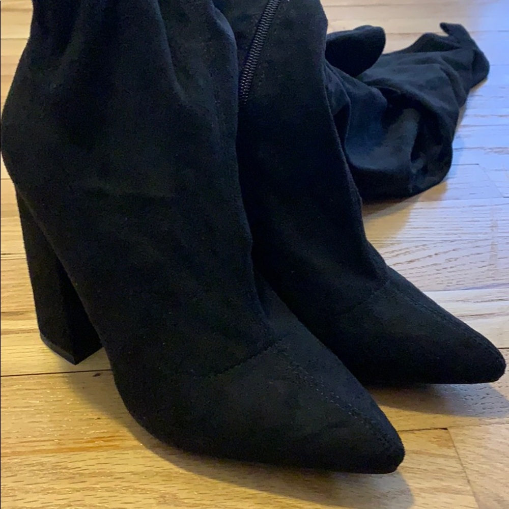 Misguided knee high boots